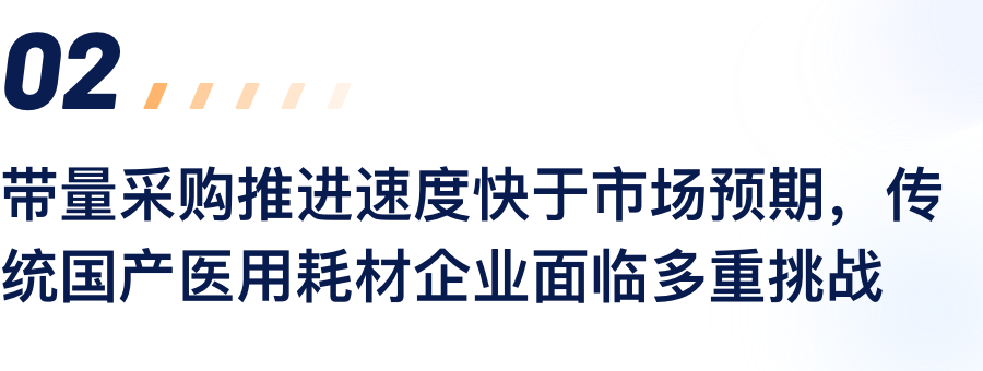 带量采购推动速度快于市场预期，传统国产医用耗材企业面对多沉挑战.png